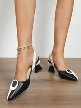 Women's Fashionable Gradient High Heels, Elegant Slip-On Dress Shoes